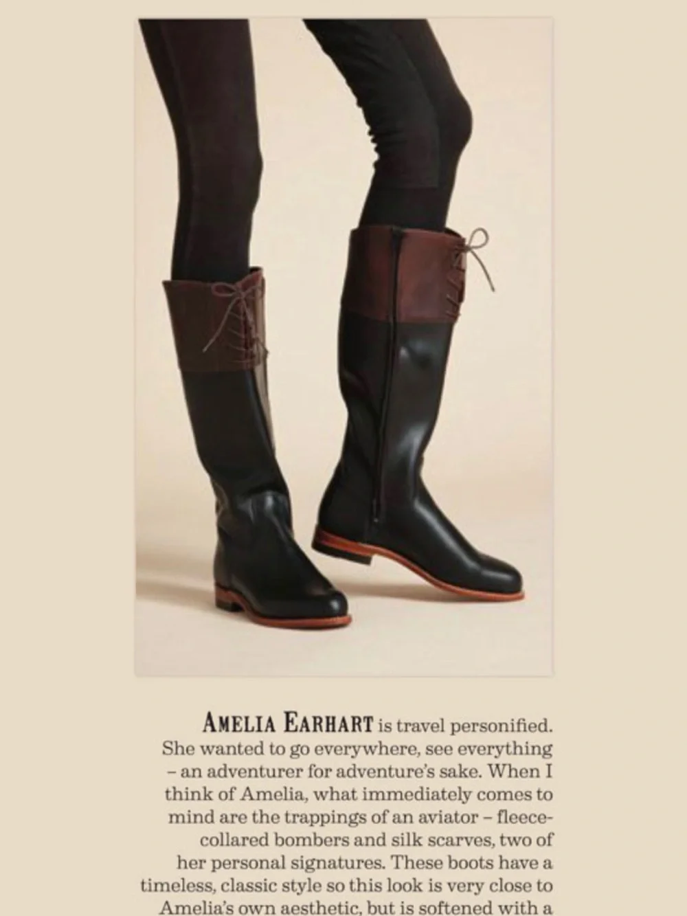 Two-Tone Leather Riding Boots in Brown and Black Beautiful, Sturdy Leather